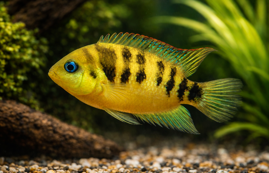 Gold Convict Cichlid-1-1.5"
