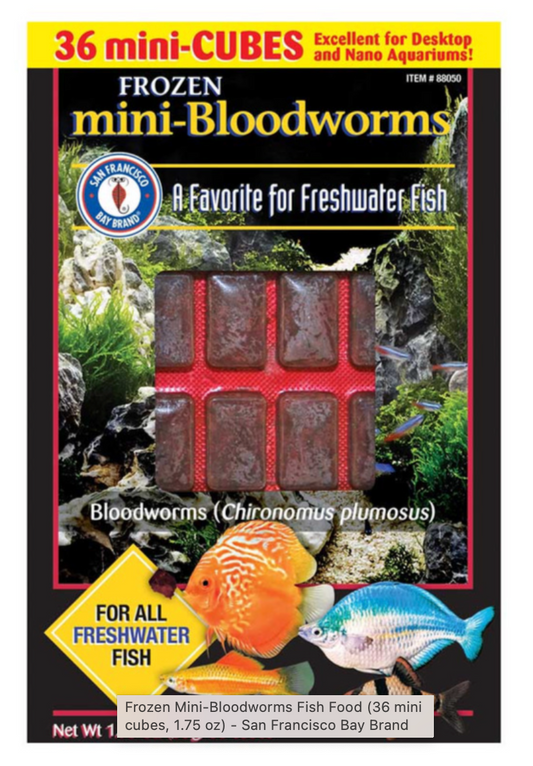 SFB Mini Bloodworms Mini Cubes Blister Pack