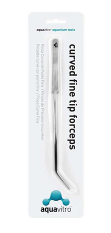 Aquavitro General Curved Fine Tip Forceps 25cm